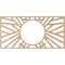 Ekena Millwork Hoover Wood Fretwork Pierced Ceiling Medallion, Alder, 18"W x 9"H x 6 5/8"ID x 1/4"T CMWP18X09X0250HOAL - alternate 4